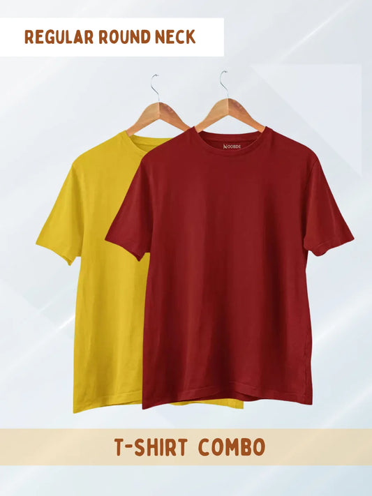 Pack of 2 - Mustard Yellow and Maroon