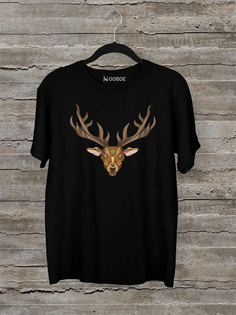 Deer In Boho Style