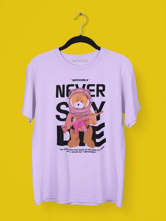 Never Say Die oversized T-shirt for men