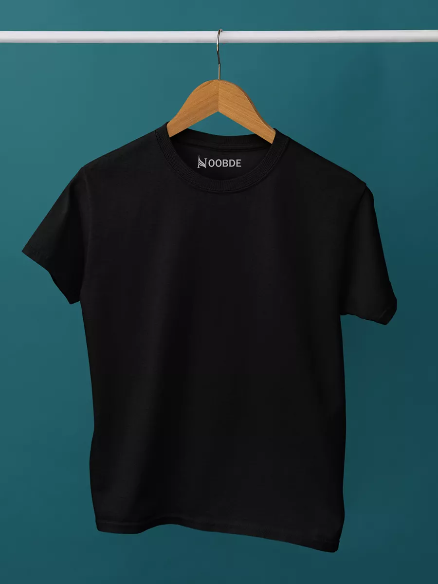 Plain Round Neck - Black