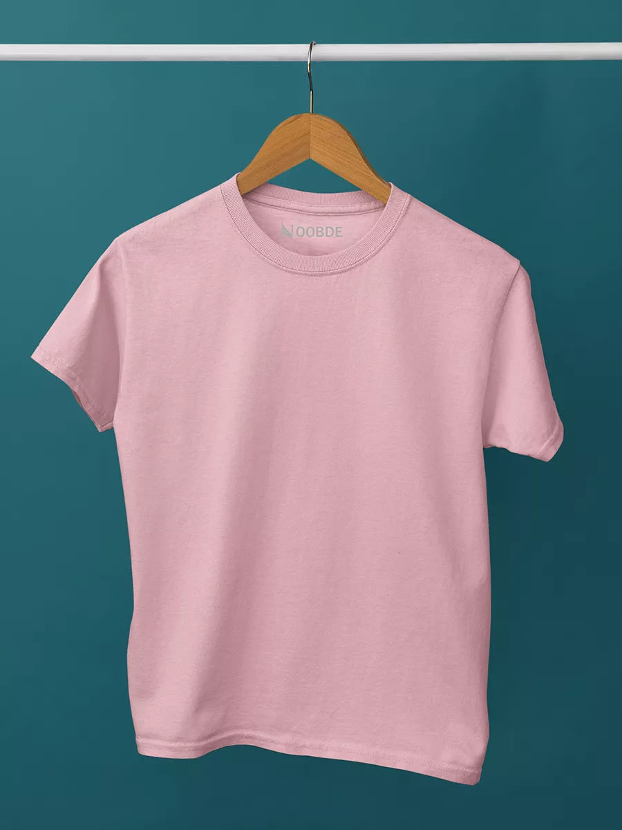 Plain Round Neck - Onion Pink