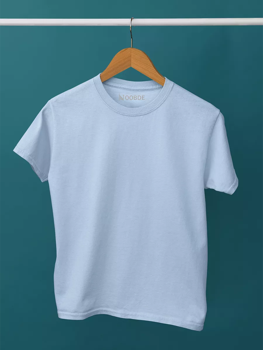 Plain Round Neck - Sea Blue