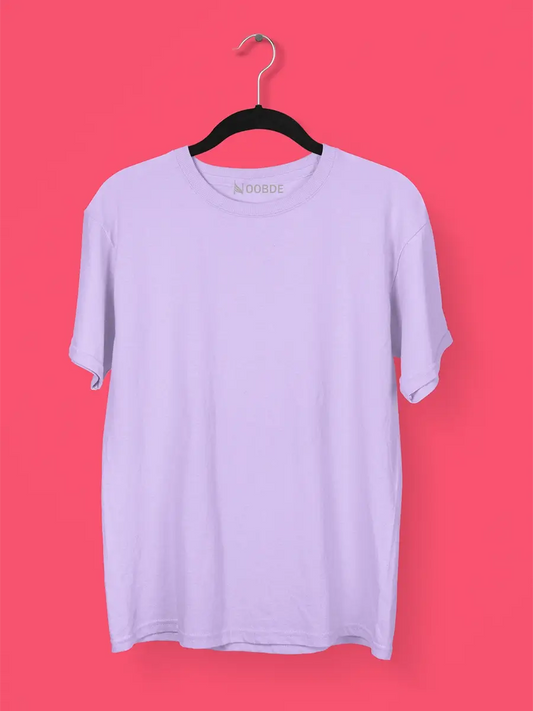 Plain Lavender Oversized T-shirt for Men