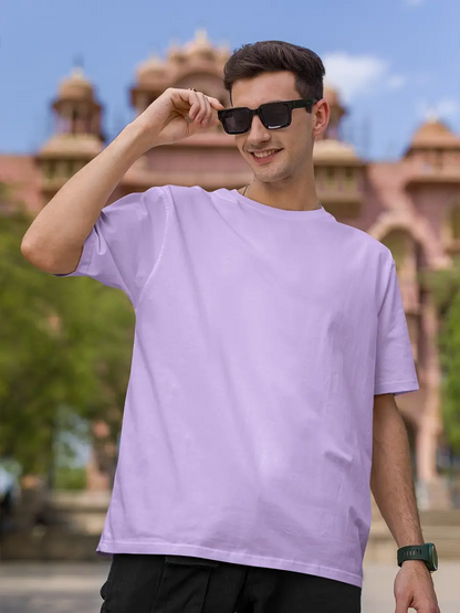 Plain Lavender Oversize T-Shirts