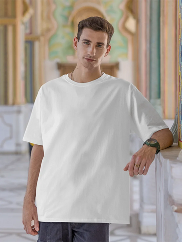  Plain White Oversize T-shirt 