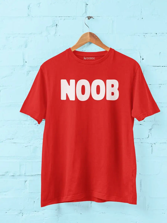 Red NOOB Printed T-Shirt for Men