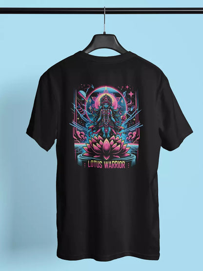 Lotus Warrior - Black Oversized Unisex T-Shirt