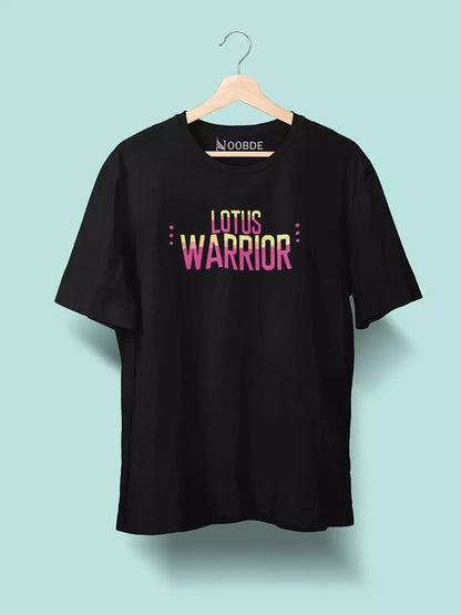 Lotus Warrior - Black Oversized Unisex T-Shirt