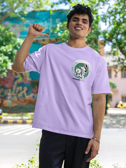 Subh Navratri - Lavender Oversized Unisex T-Shirt