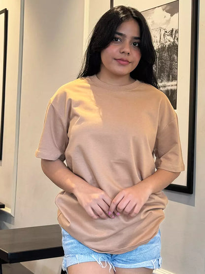 Plain Oversized T-Shirt for Women