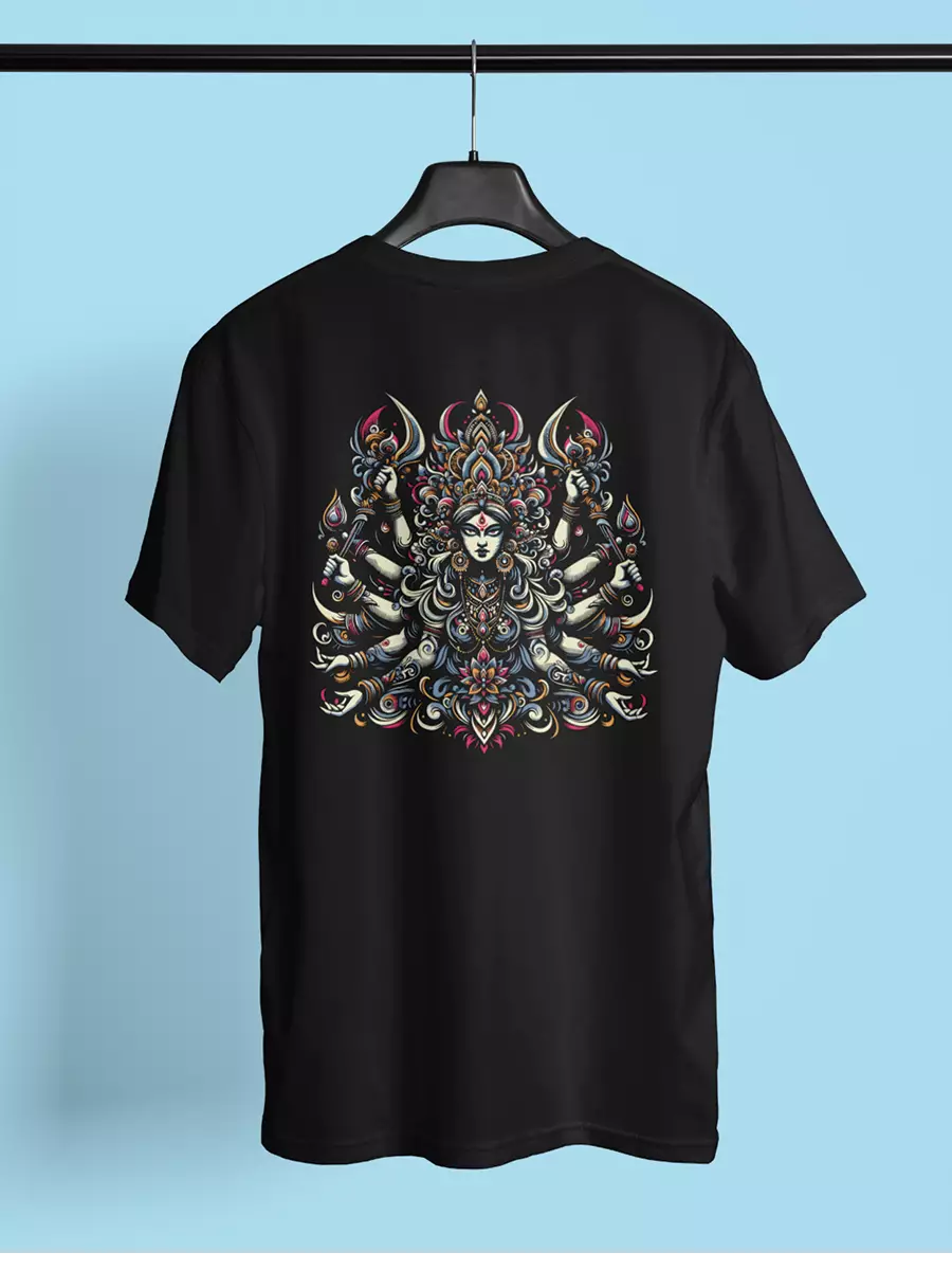 Divine Vibes - Black Oversized Unisex T-Shirt