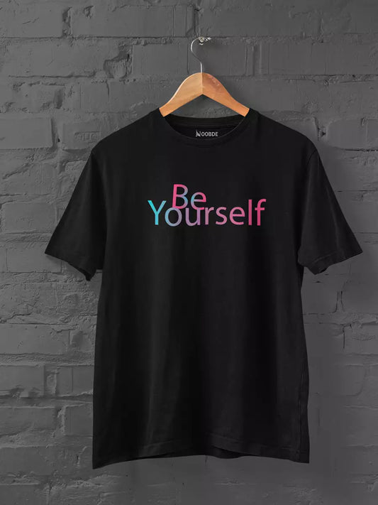 Be Yourself Black Tshirt