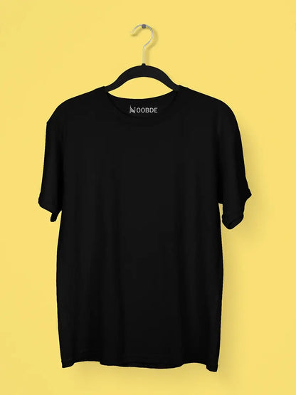 Plain Black Oversized T-shirt for Men