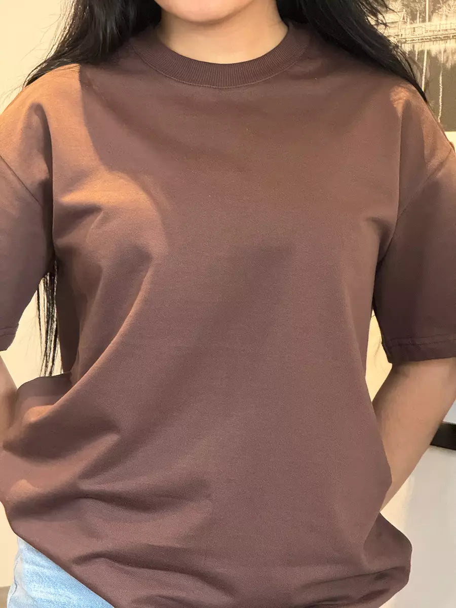 Plain Oversized T-Shirt for Women