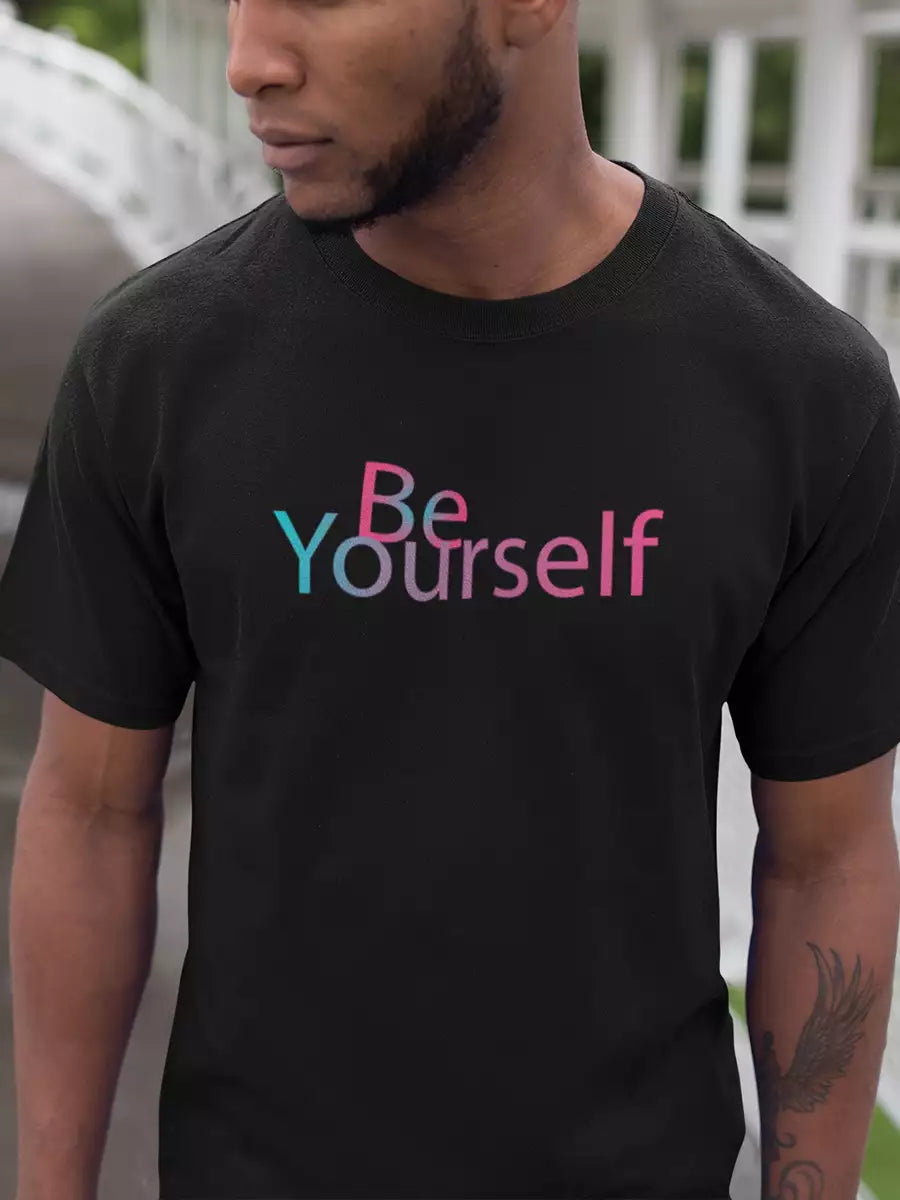 Be Yourself Black Tshirt