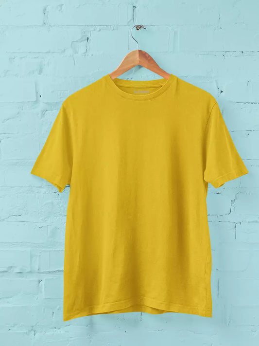Plain Mustard Yellow T-Shirts