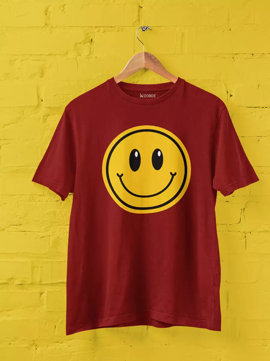 red Smile Printed T-Shirt